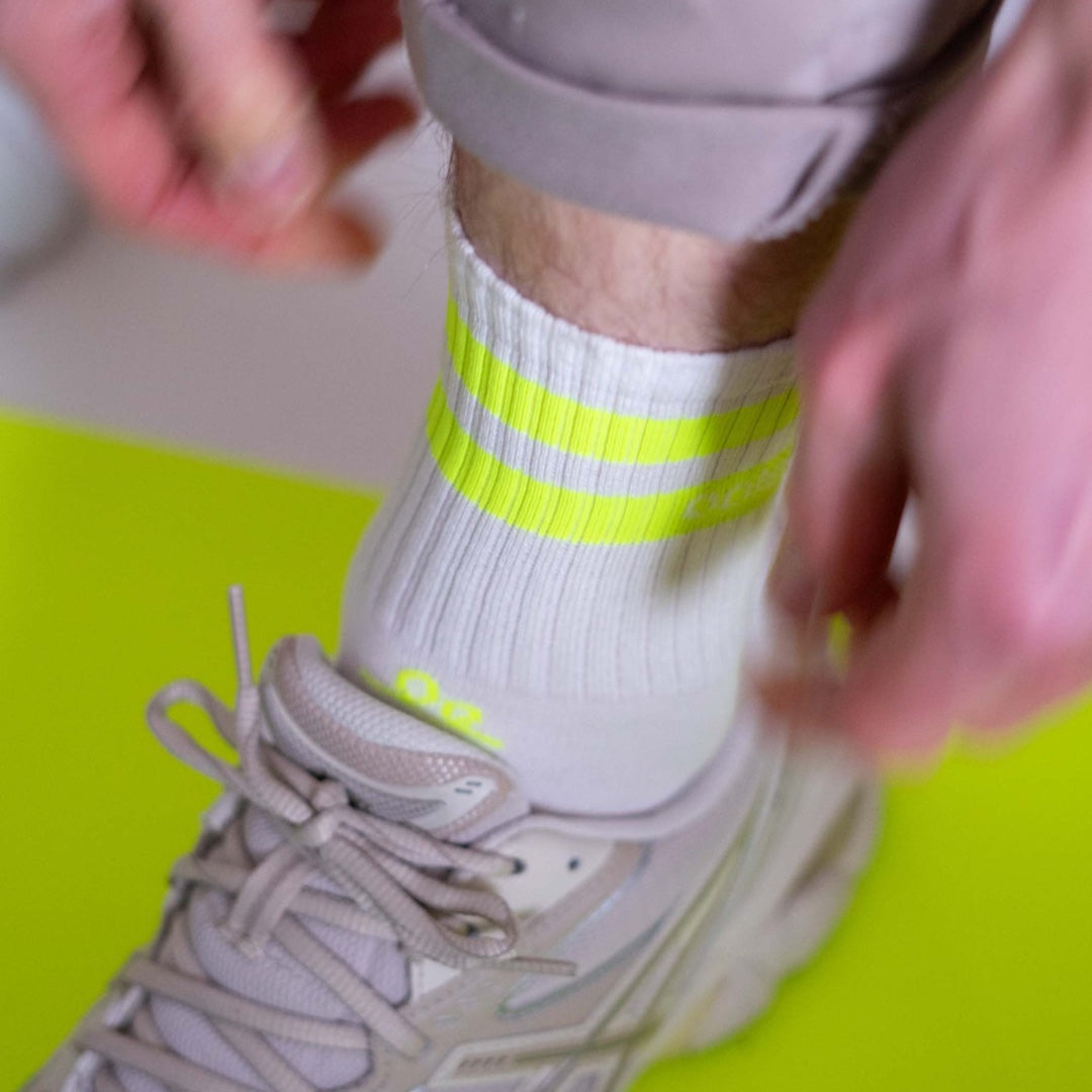Chaussettes Street Mood | Citron fluo