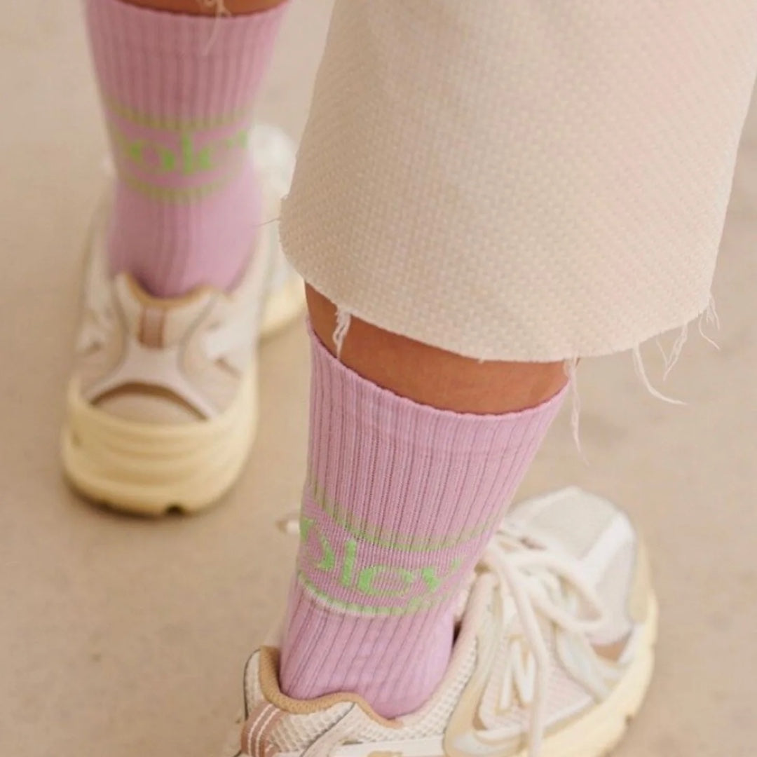 Chaussettes de tennis | lavande pastel