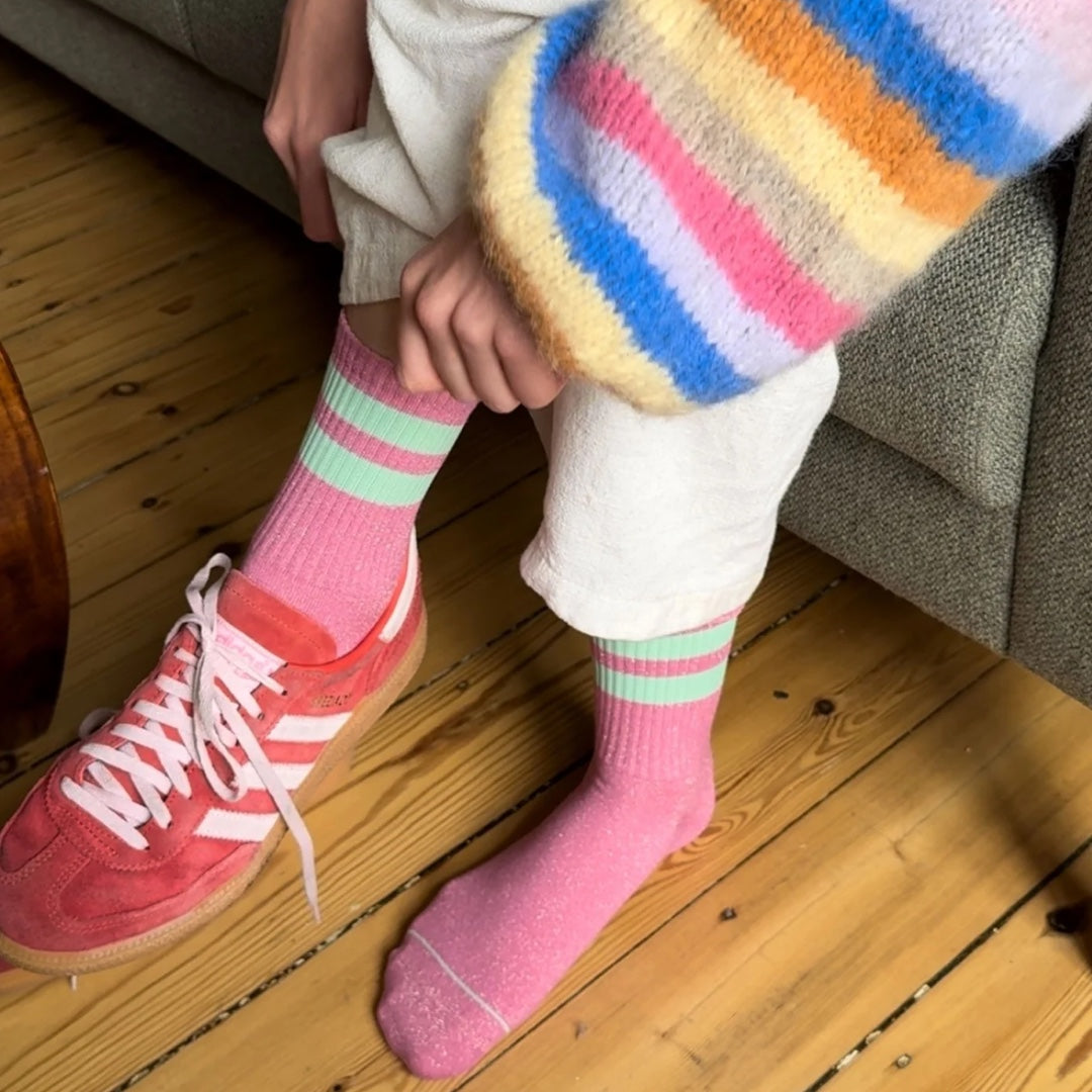 Chaussettes Starlight Glitter | rose