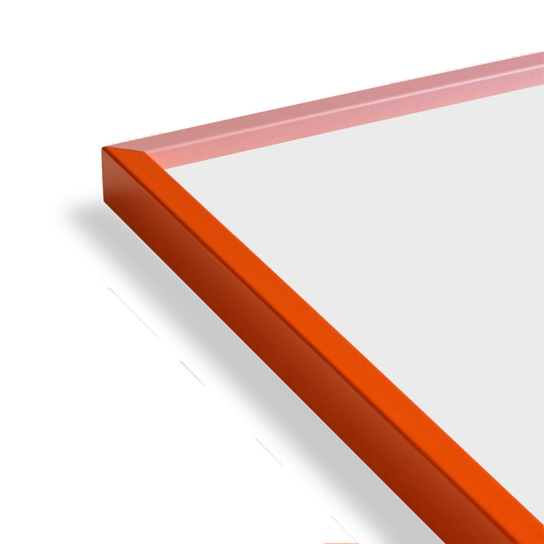 Cadre photo (verre acrylique) | rose/orange