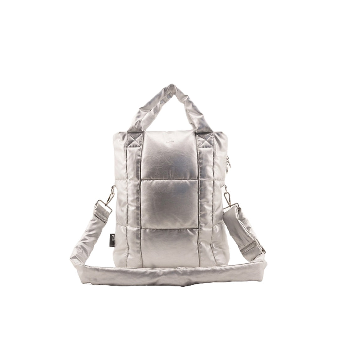 Housse matelassée pour ordinateur portable Jules | argent