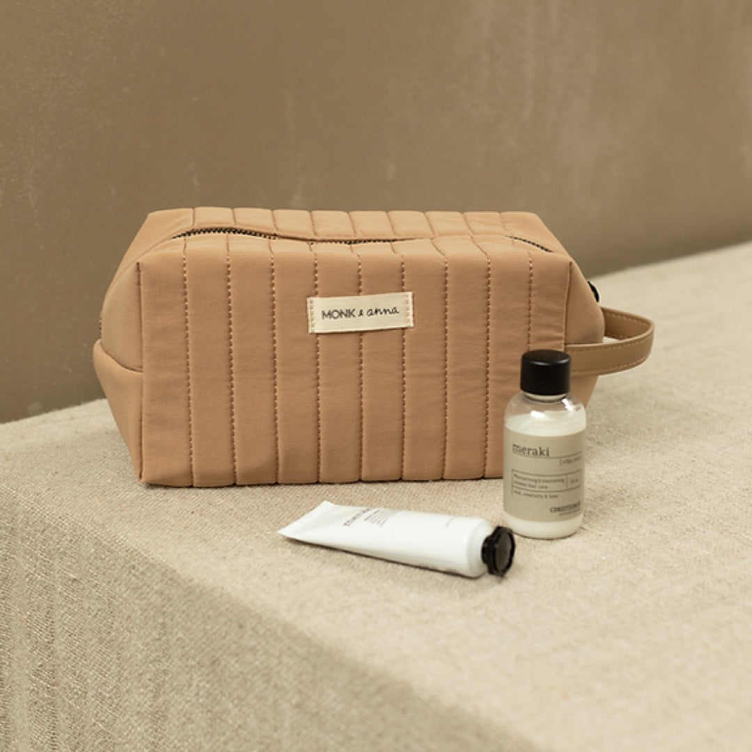 Toiletry Bag Linen padded | birch