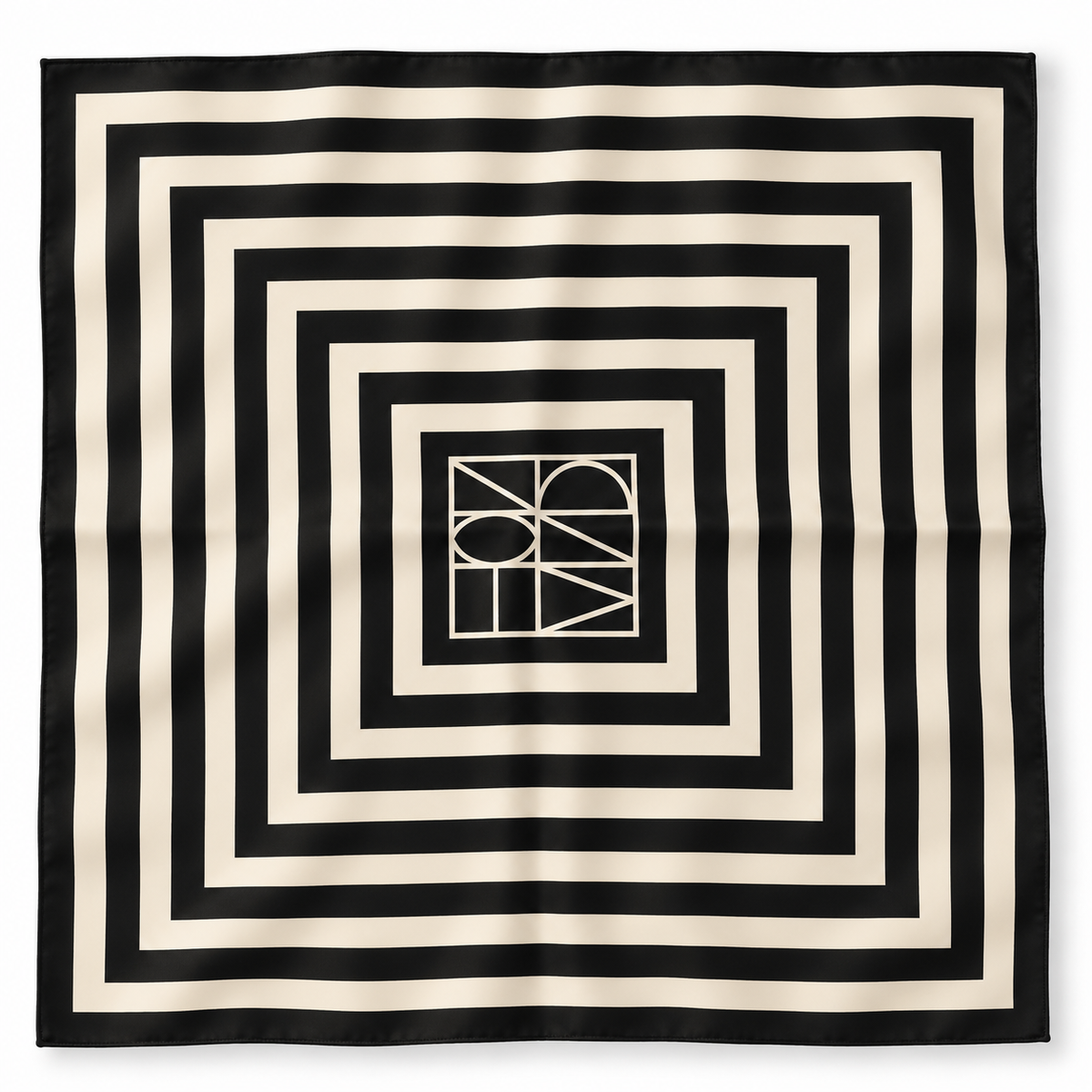 Seidentuch Stripes | schwarz