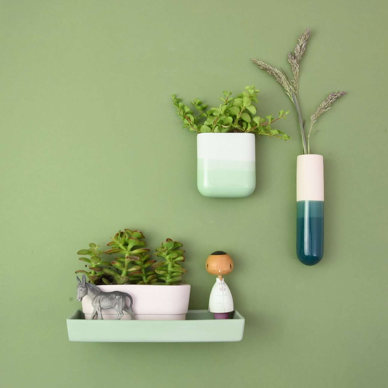 Wall Vase Dip short | mint