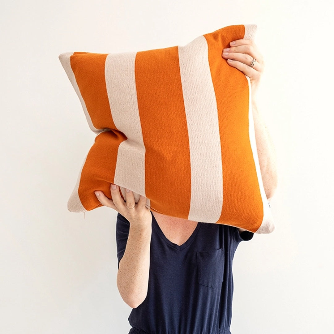 Coussin 50x50cm | Enkel orange brûlé