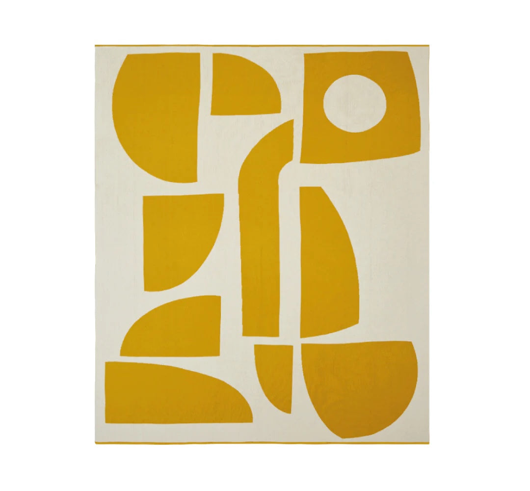 Couverture en coton 130x160cm | Bruten citrus
