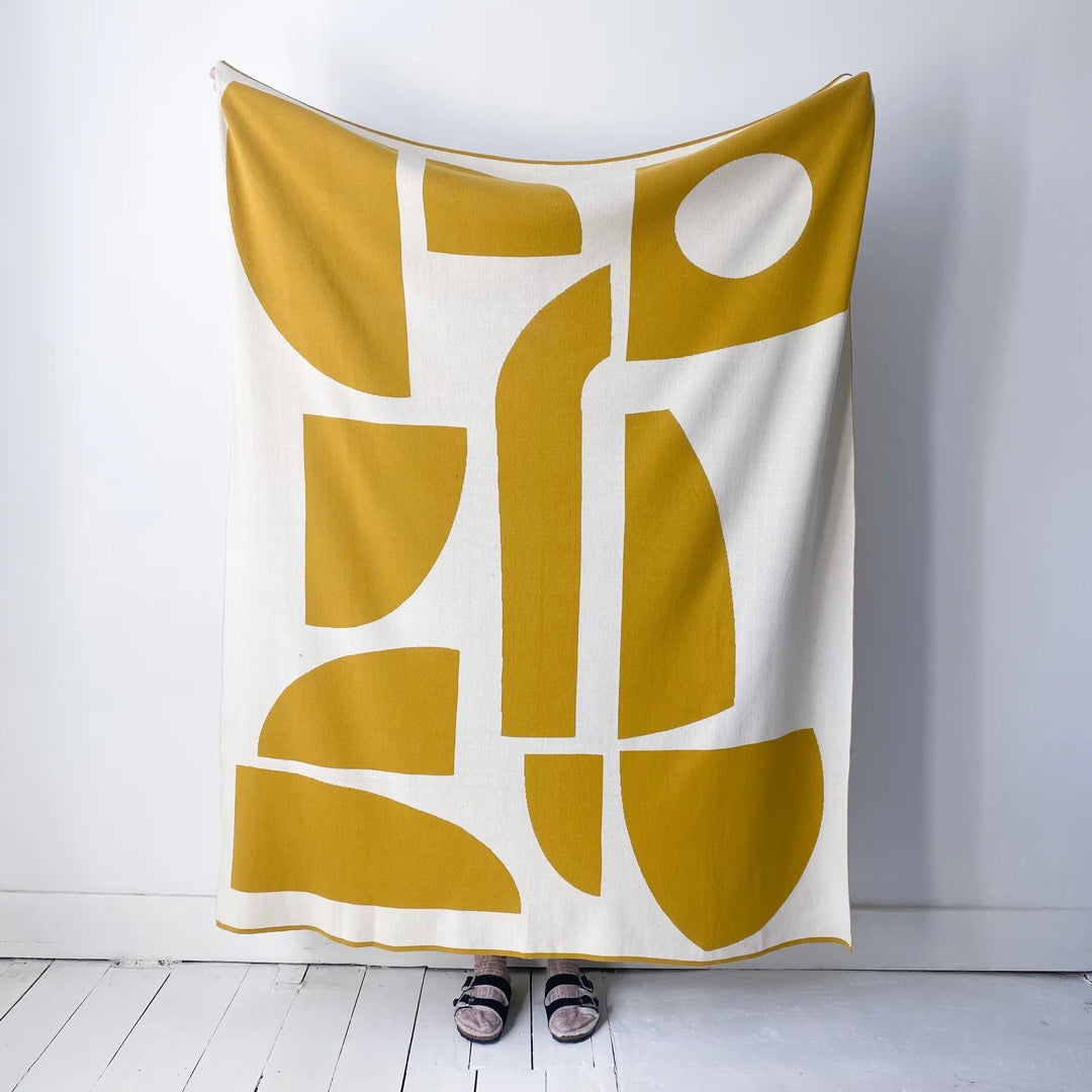 Couverture en coton 130x160cm | Bruten citrus