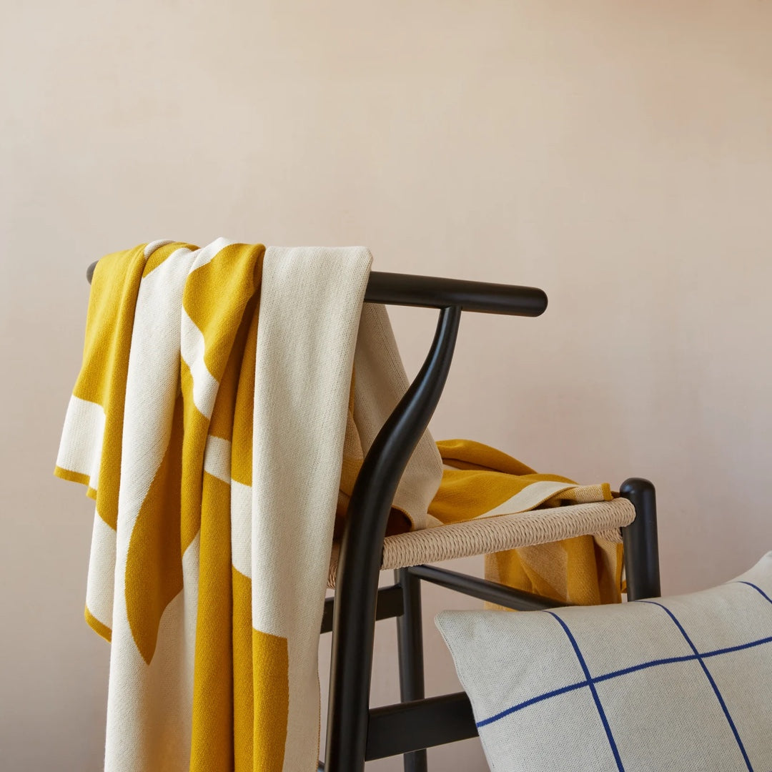 Couverture en coton 130x160cm | Bruten citrus