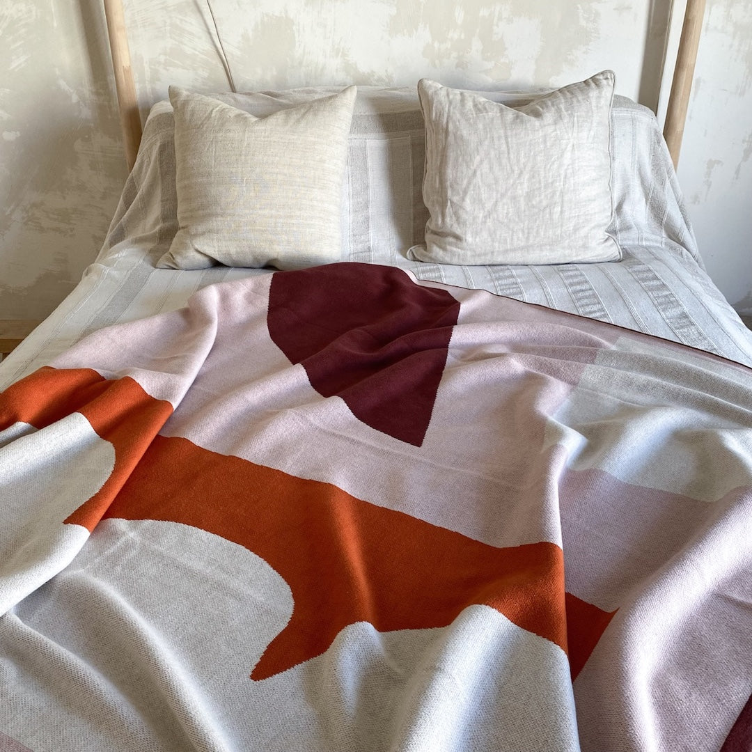 Knitted blanket 130x160cm | Orbi