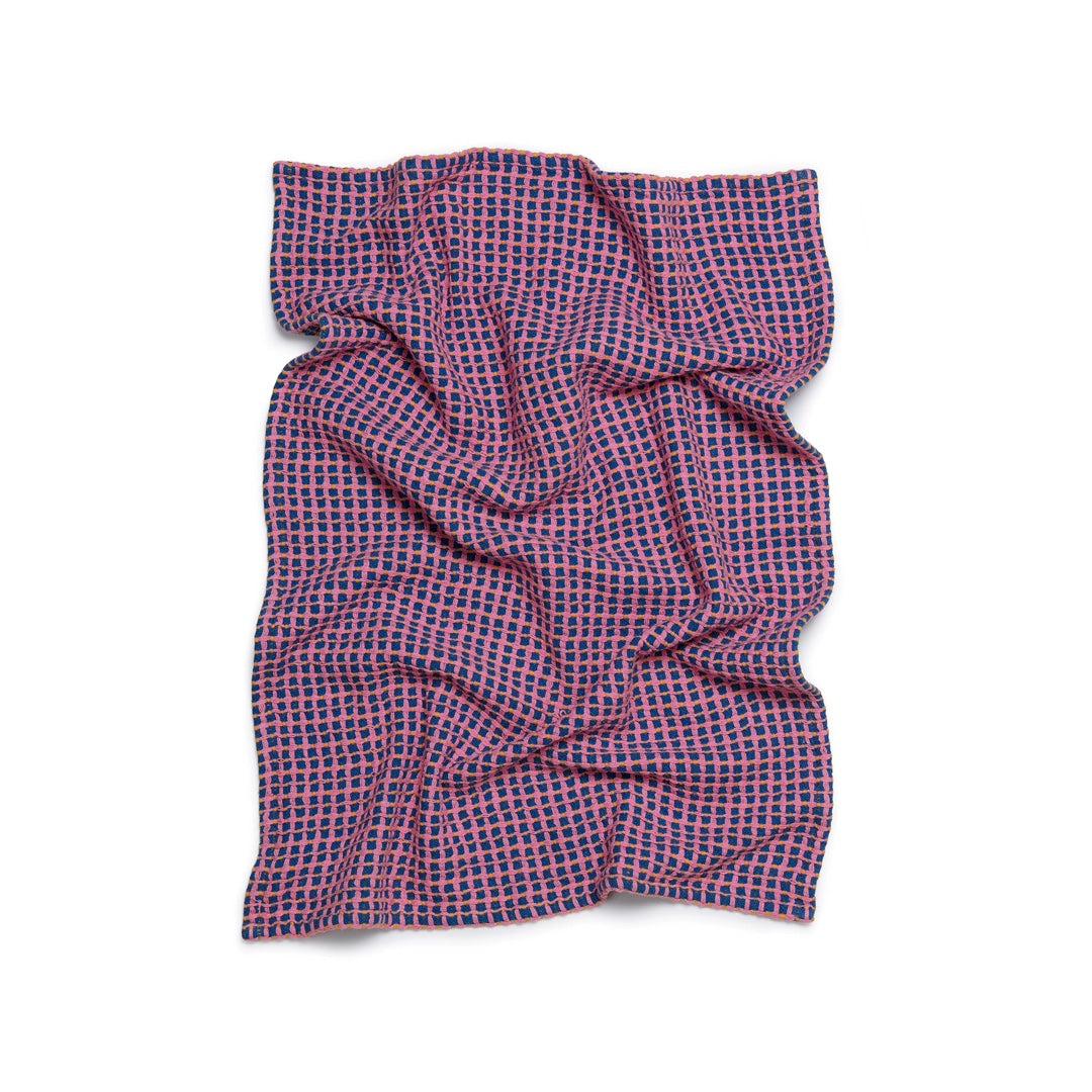Set of 2 Dish Towels Waffle | blue cobalt