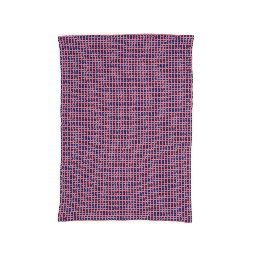 Set of 2 Dish Towels Waffle | blue cobalt