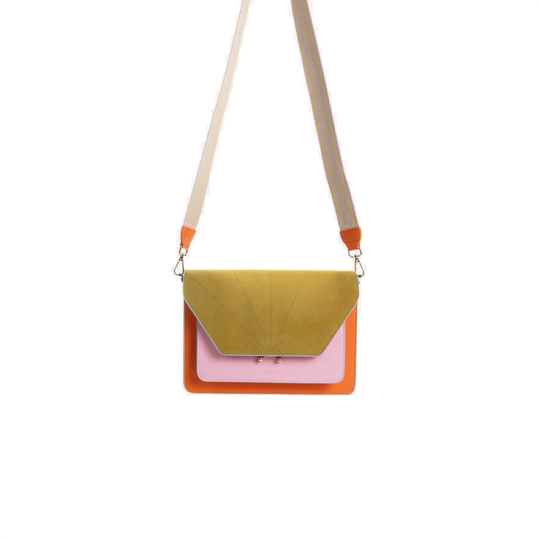 Shoulder Bag large | arancia orange & dolce pink