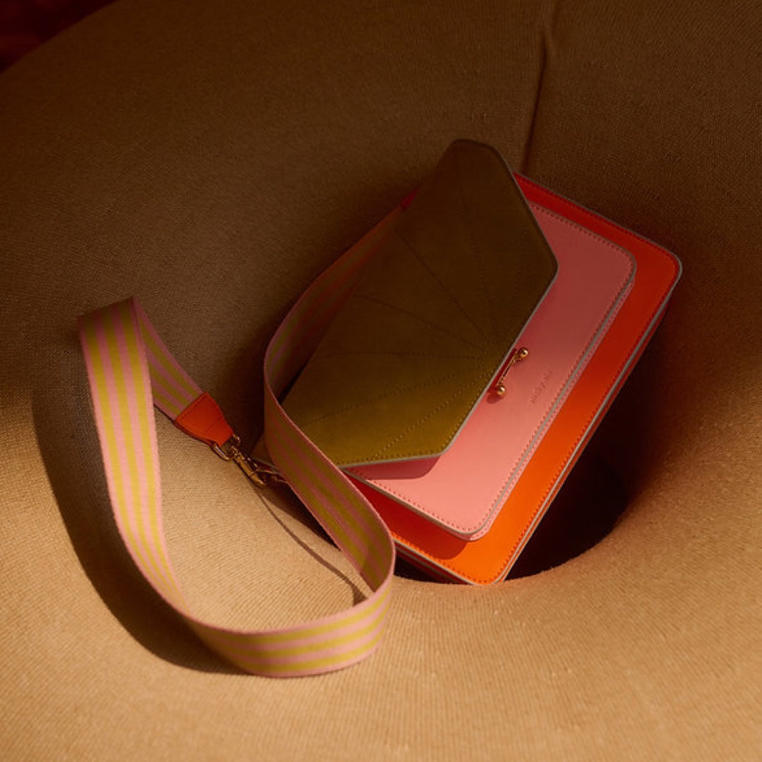 Shoulder Bag large | arancia orange & dolce pink