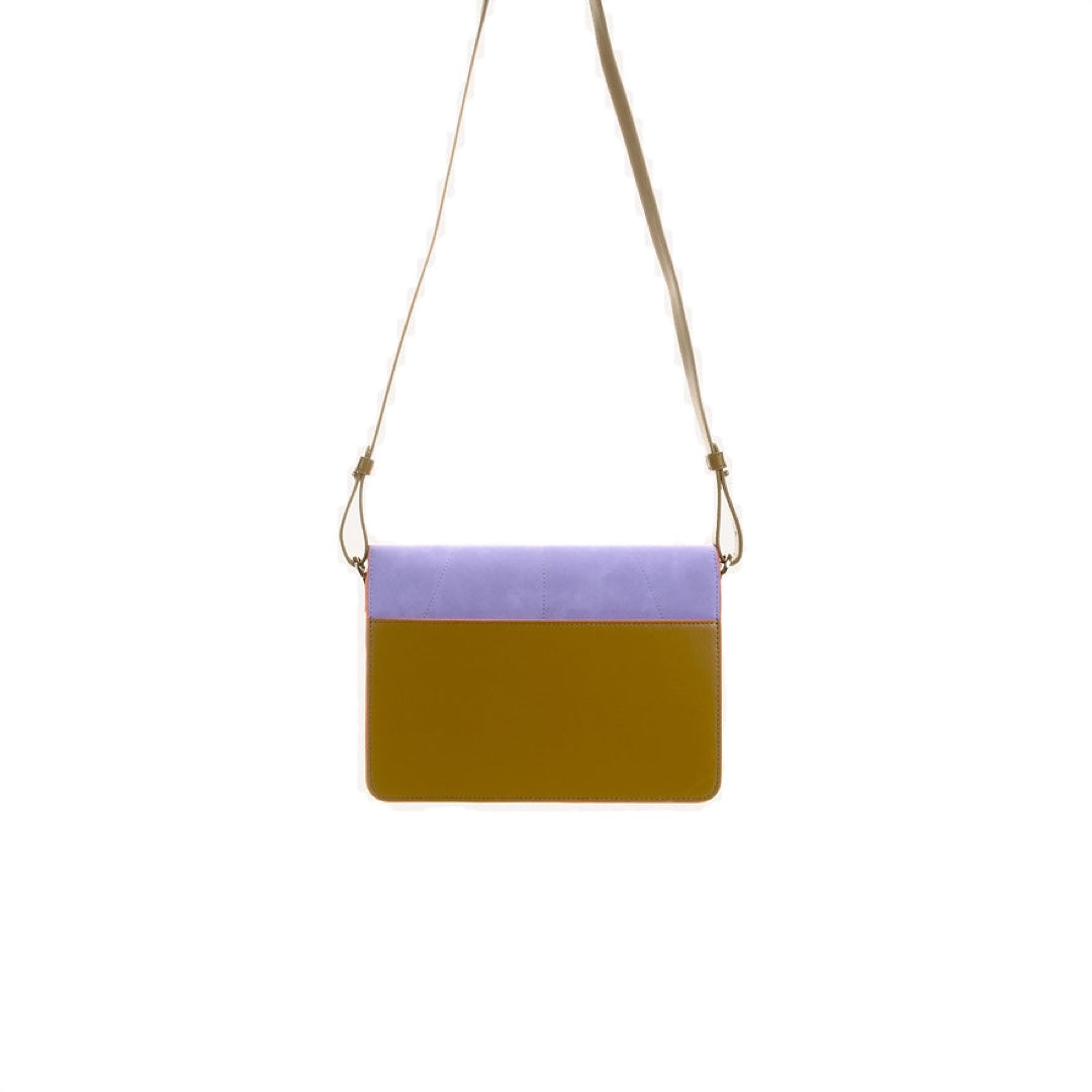 Shoulder Bag Large | costa green & affogato beige