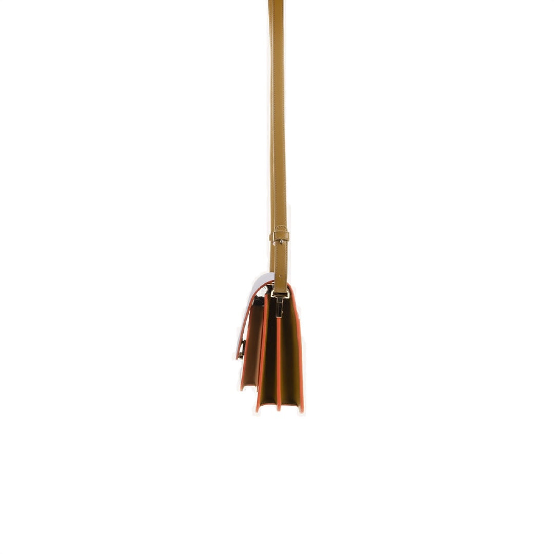 Shoulder Bag Large | costa green & affogato beige