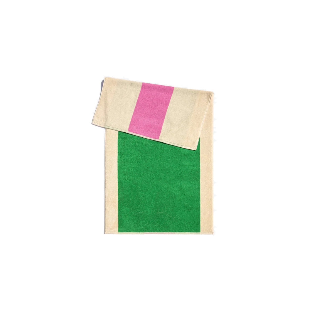 Beach towel 70x140cm | pink, green