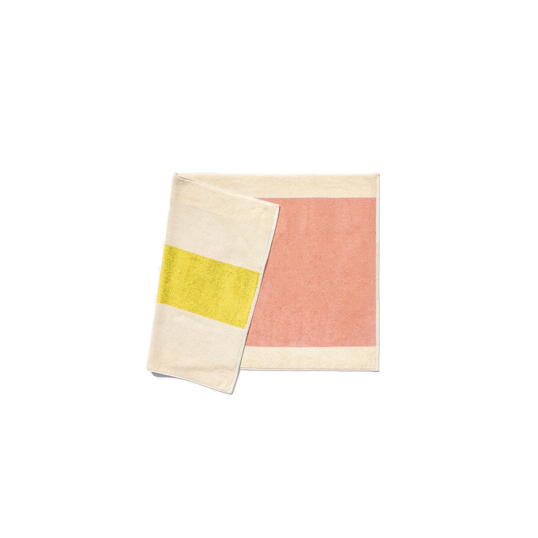 Tapis de bain 50x80cm | jaune, pêche