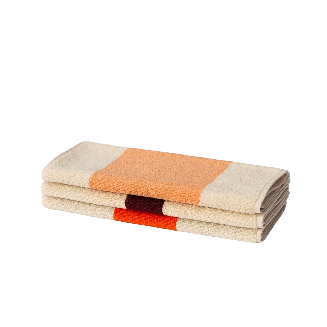 3-Piece Guest Towel Set | lime, yellow, light blue