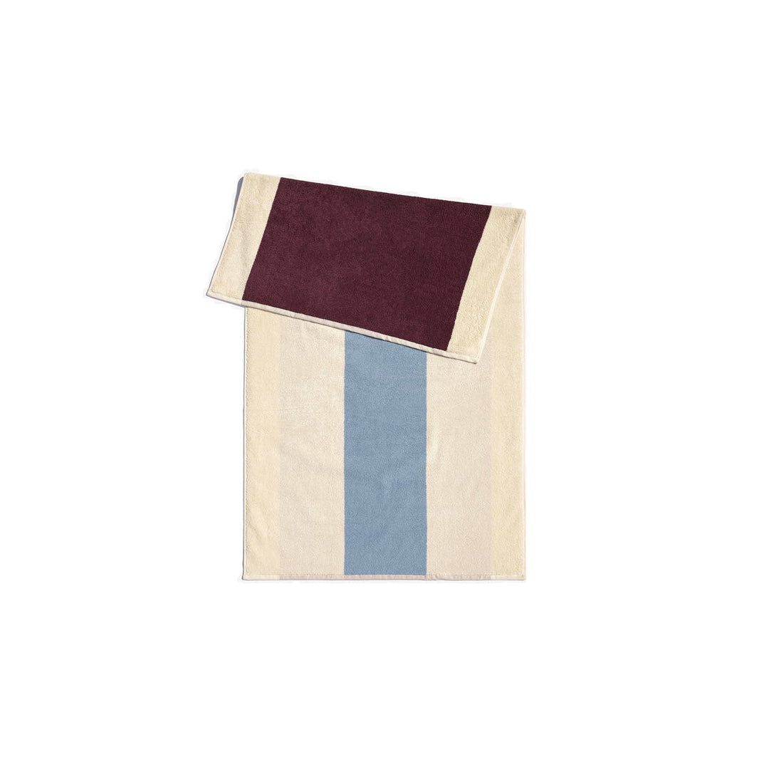 Serviette 50x100cm | bleu ciel, bordeaux