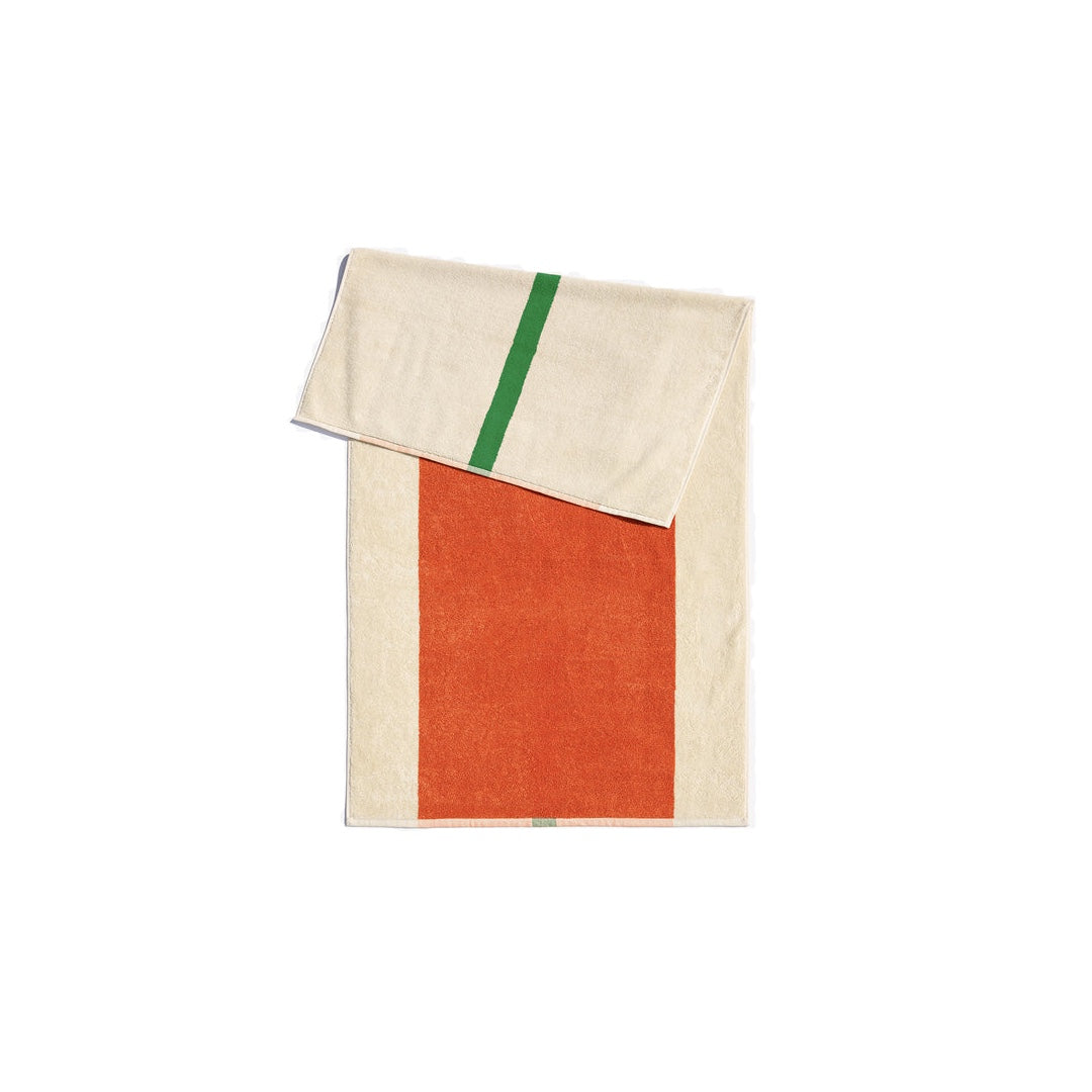 Towel 50x100cm | orange, green
