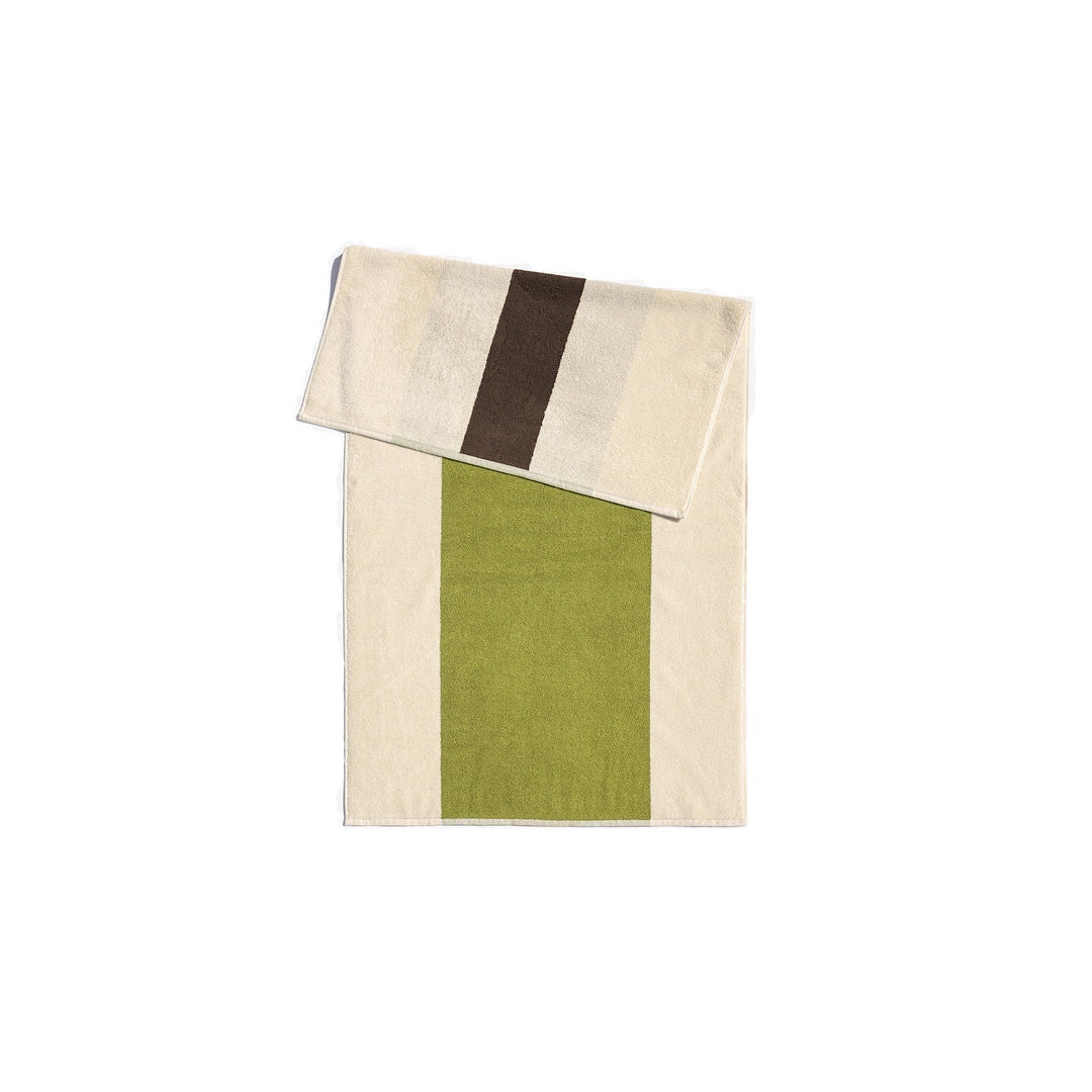 Serviette 50x100cm | marron, lime