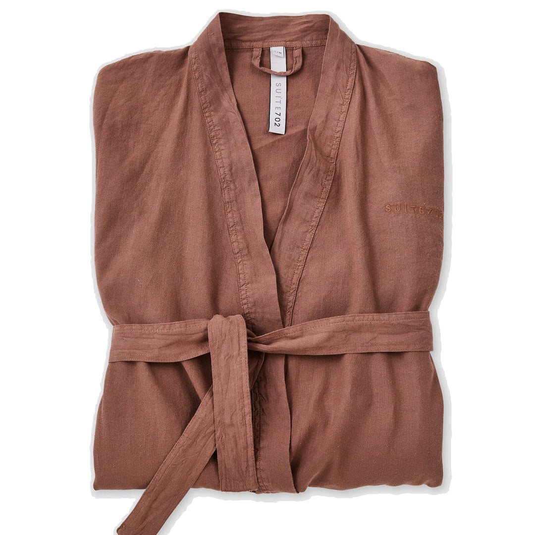 Linen Bathrobe | Mocca