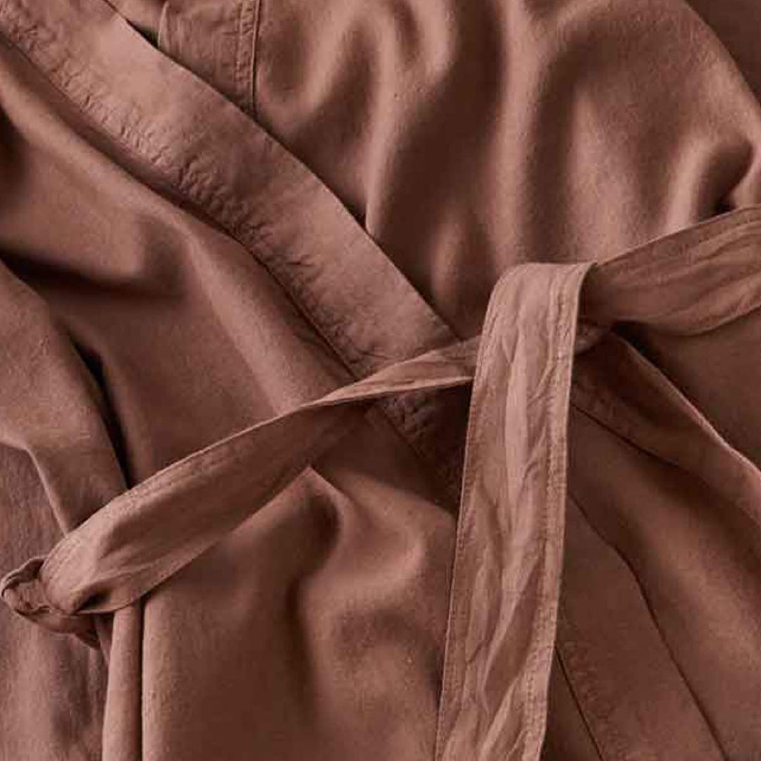 Linen Bathrobe | Mocca