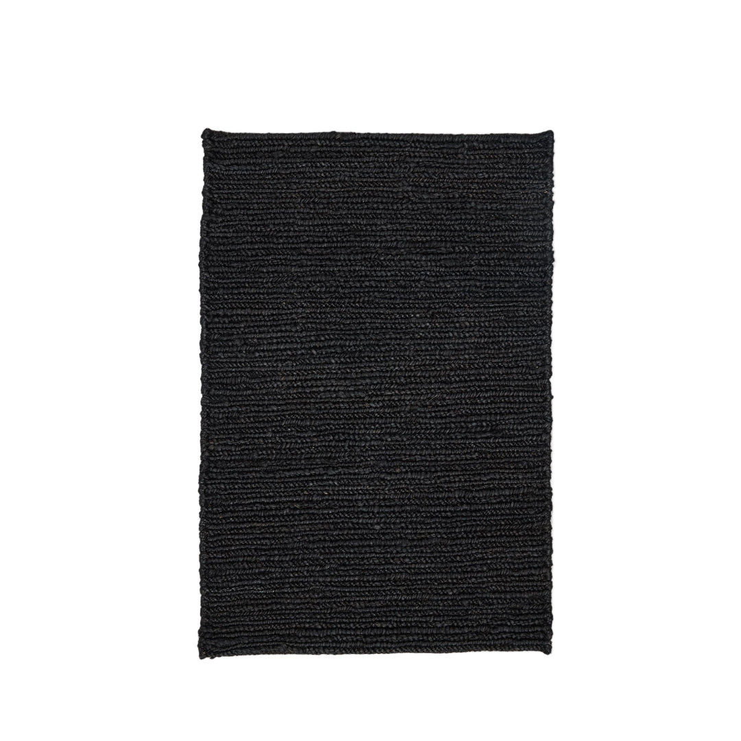Tapis Sumak Chanvre noir | 3 tailles