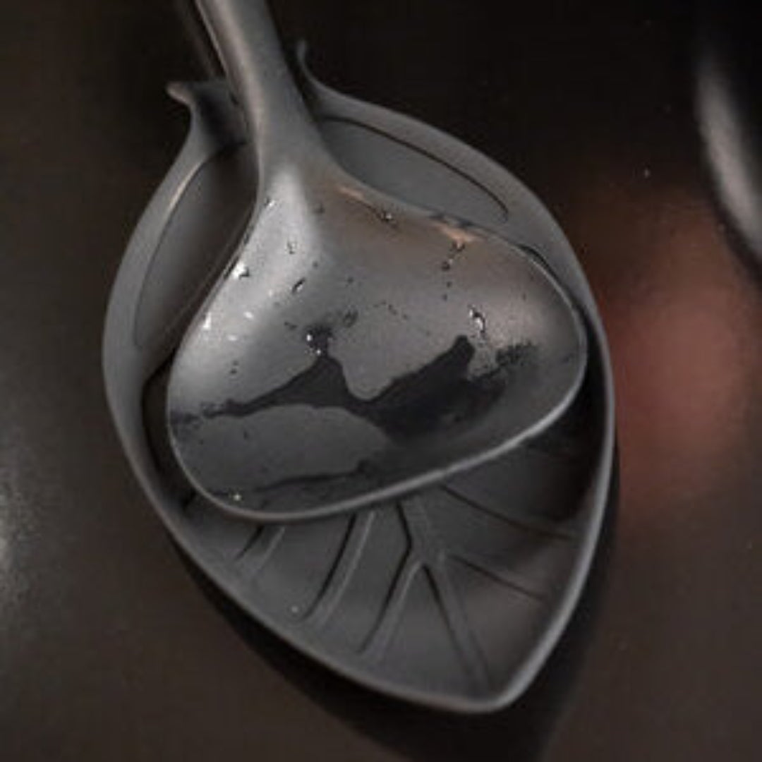 Repose-cuillère en silicone | black Pepper