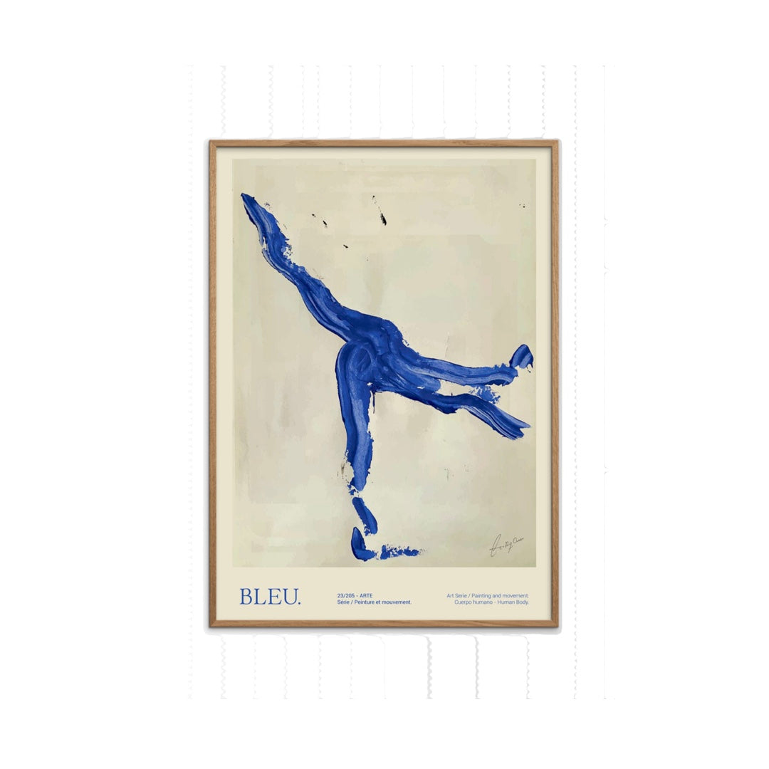 Framed Art Print Blue | 30x40cm