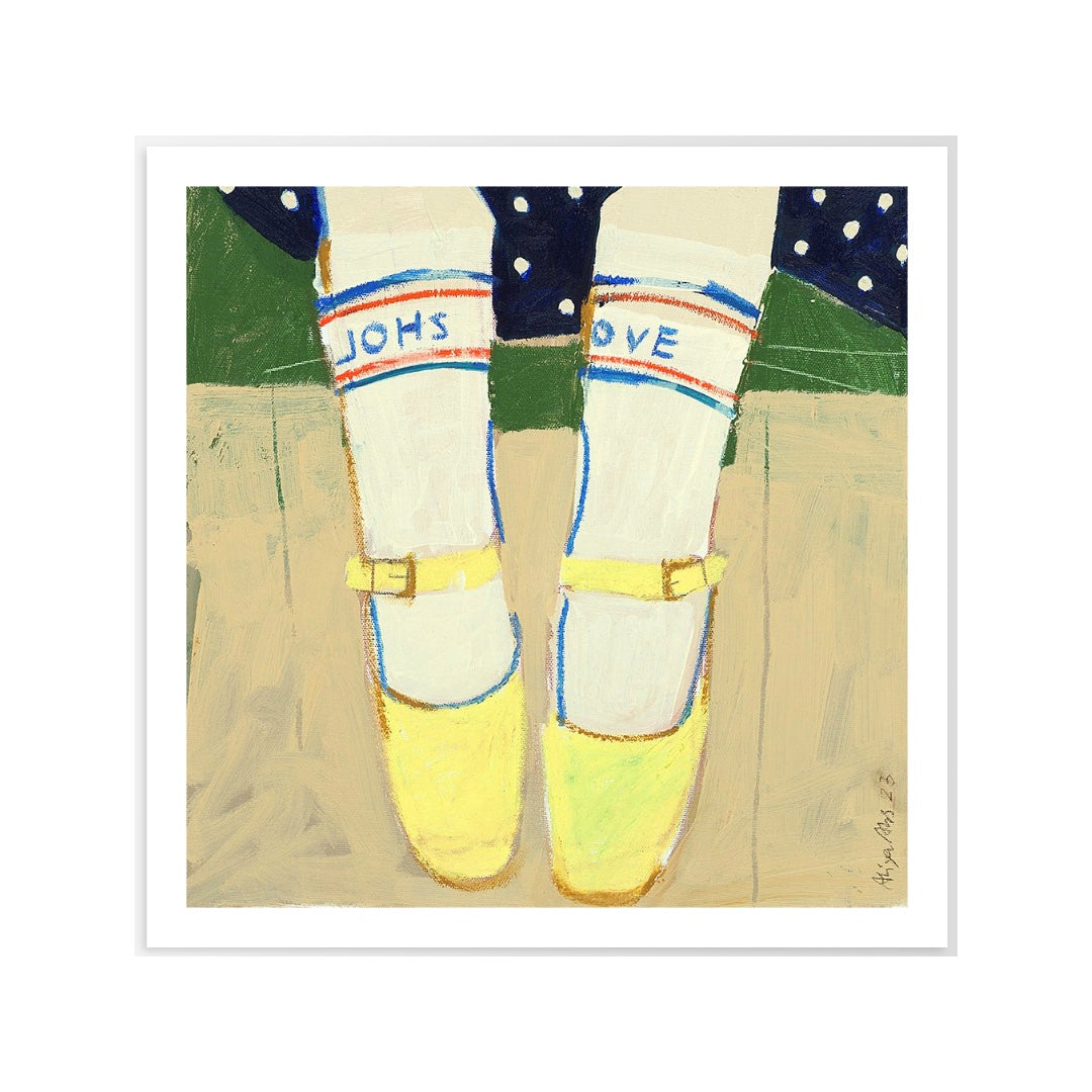 Framed Art Print On the Jetty | 50x50cm