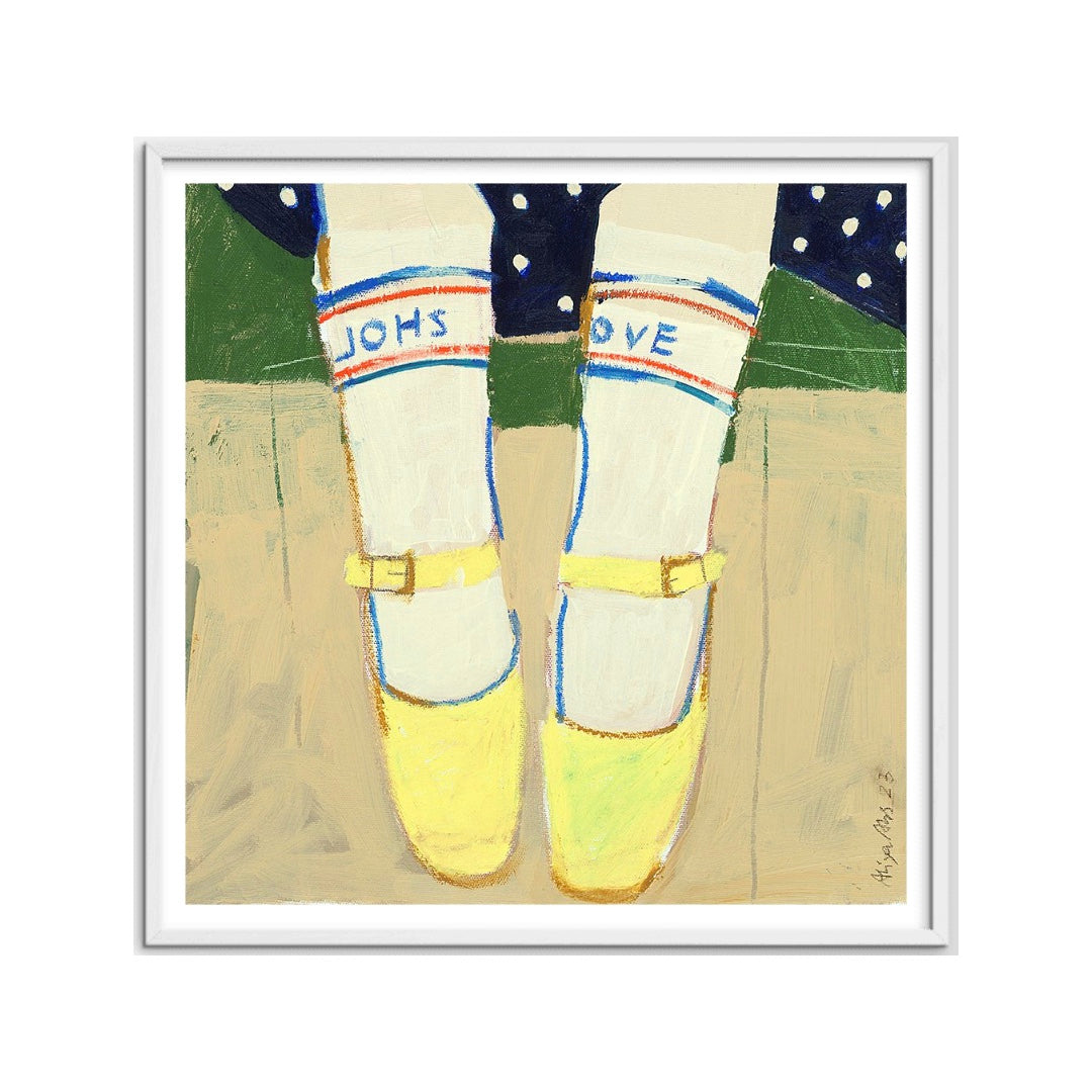 Framed Art Print On the Jetty | 50x50cm
