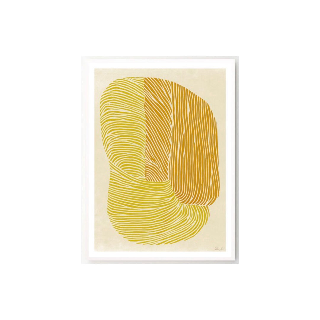 Framed art print Yellow Reef | various designs