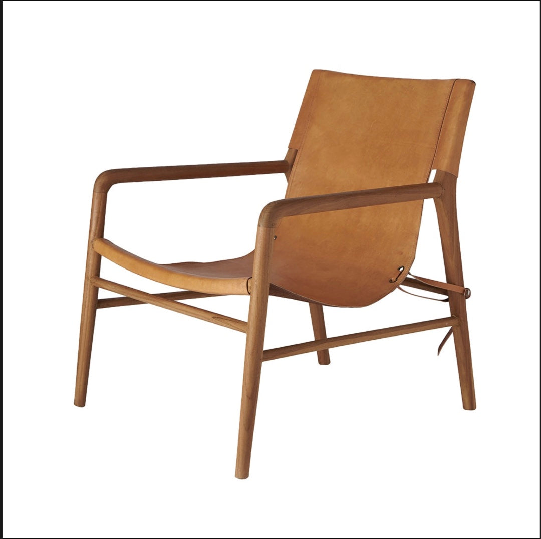 Fauteuil en cuir Beja
