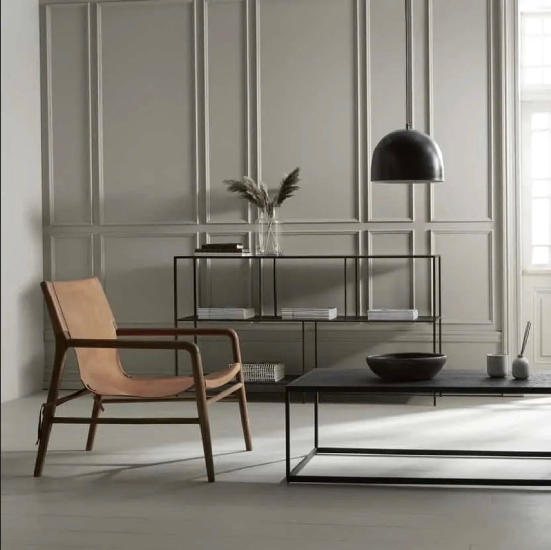 Fauteuil en cuir Beja