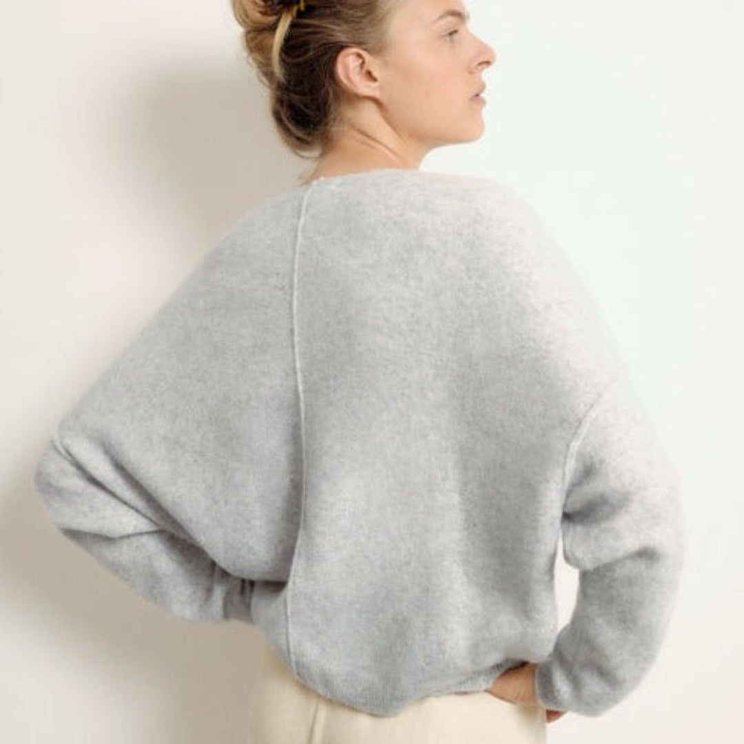 joyne.com | Pullover DAMSVILLE | hellgrau meliert von American Vintage