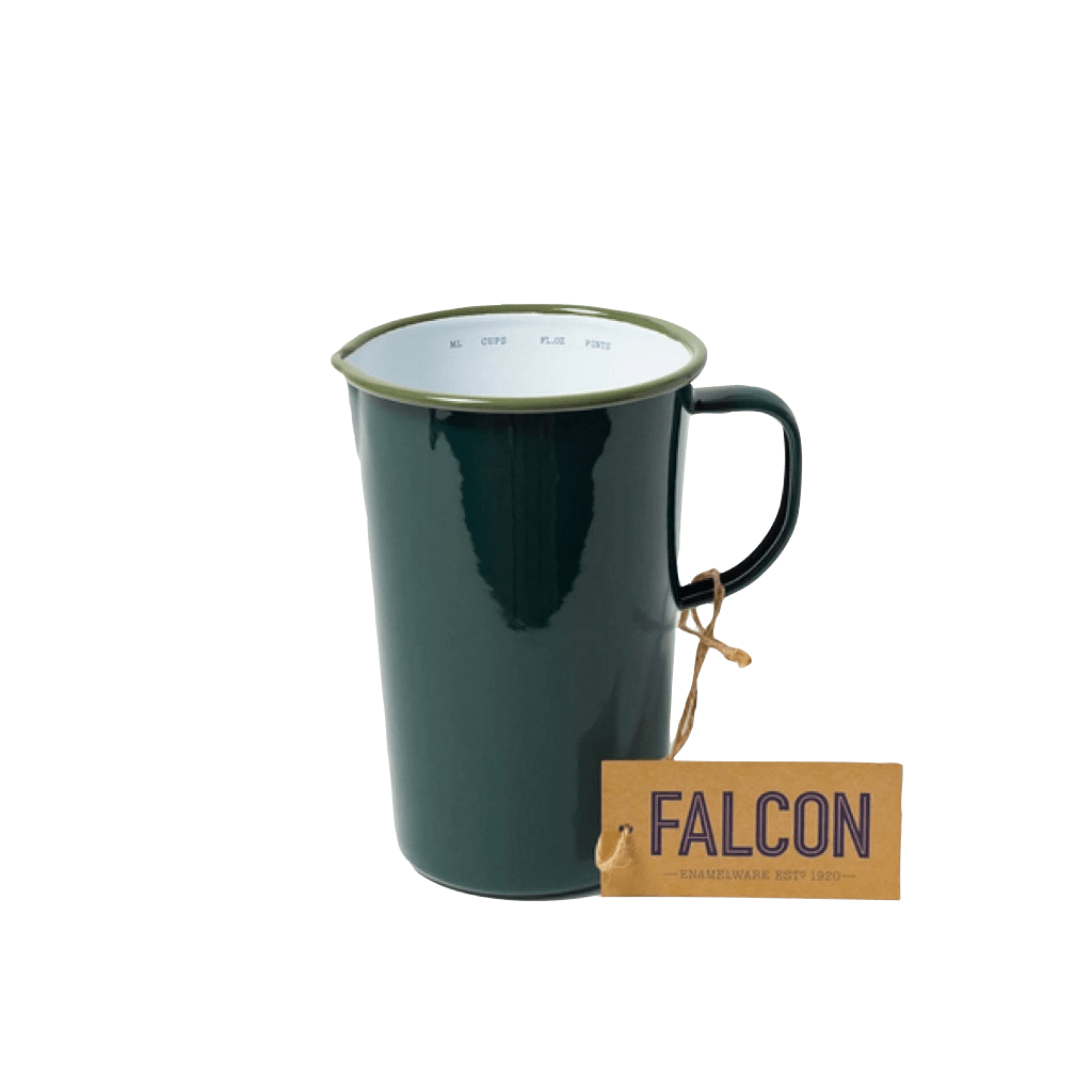 joyne.com | Emaille-Messbecher (1137 ml) | dunkelgrün von Falcon