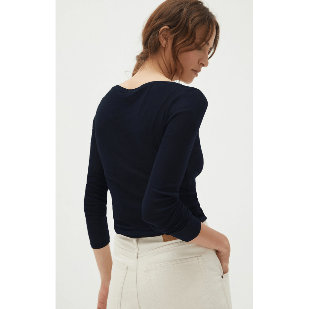 joyne.com | Longsleeve Shirt MASSACHUSETTS | navy -30% von American Vintage