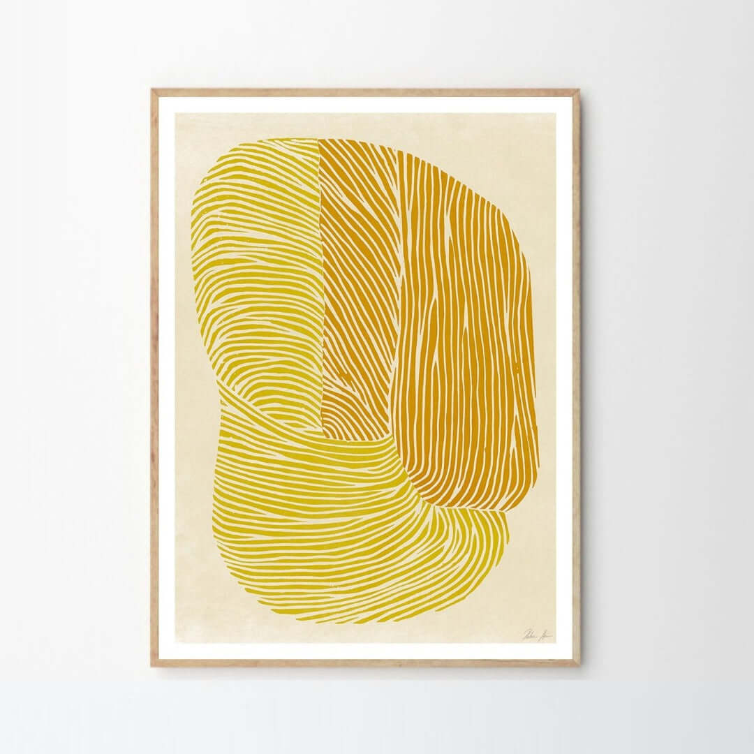 joyne.com | Gerahmter Kunstdruck "Yellow Reef" - Rebecca Hein | 40x50cm von The Poster Club