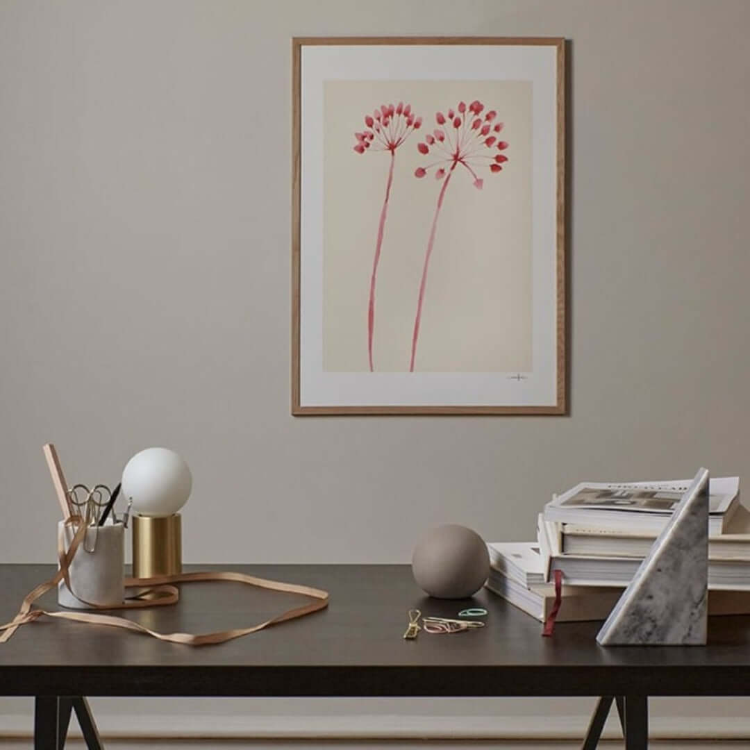 joyne.com | Gerahmter Kunstdruck "Flowers 02" - Ana Frois | 30x40cm von The Poster Club