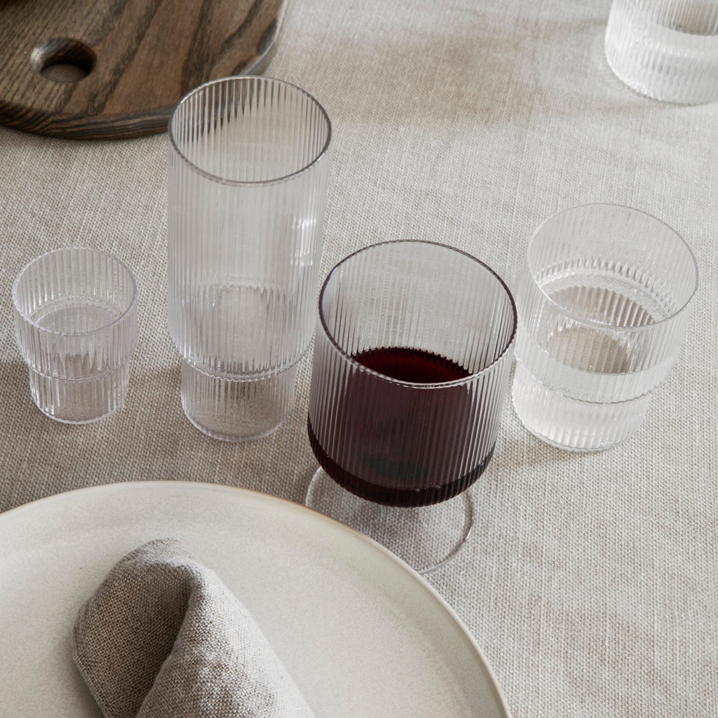 joyne.com | Ripple Wein Gläser 2er Set | klar von Ferm Living