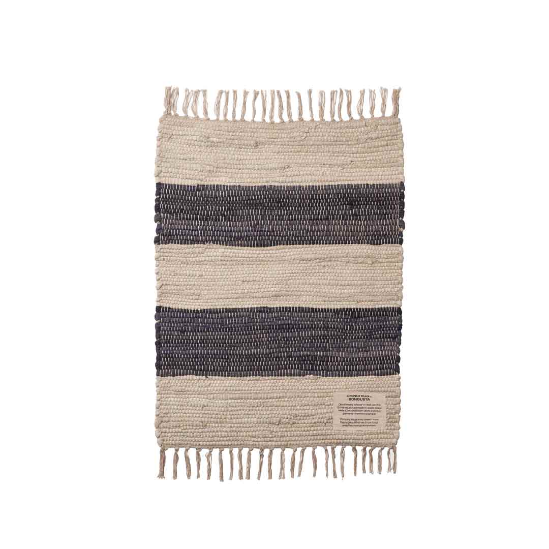 joyne.com | Handgewebter Teppich CHINDI | Beige mit grau von Bongusta