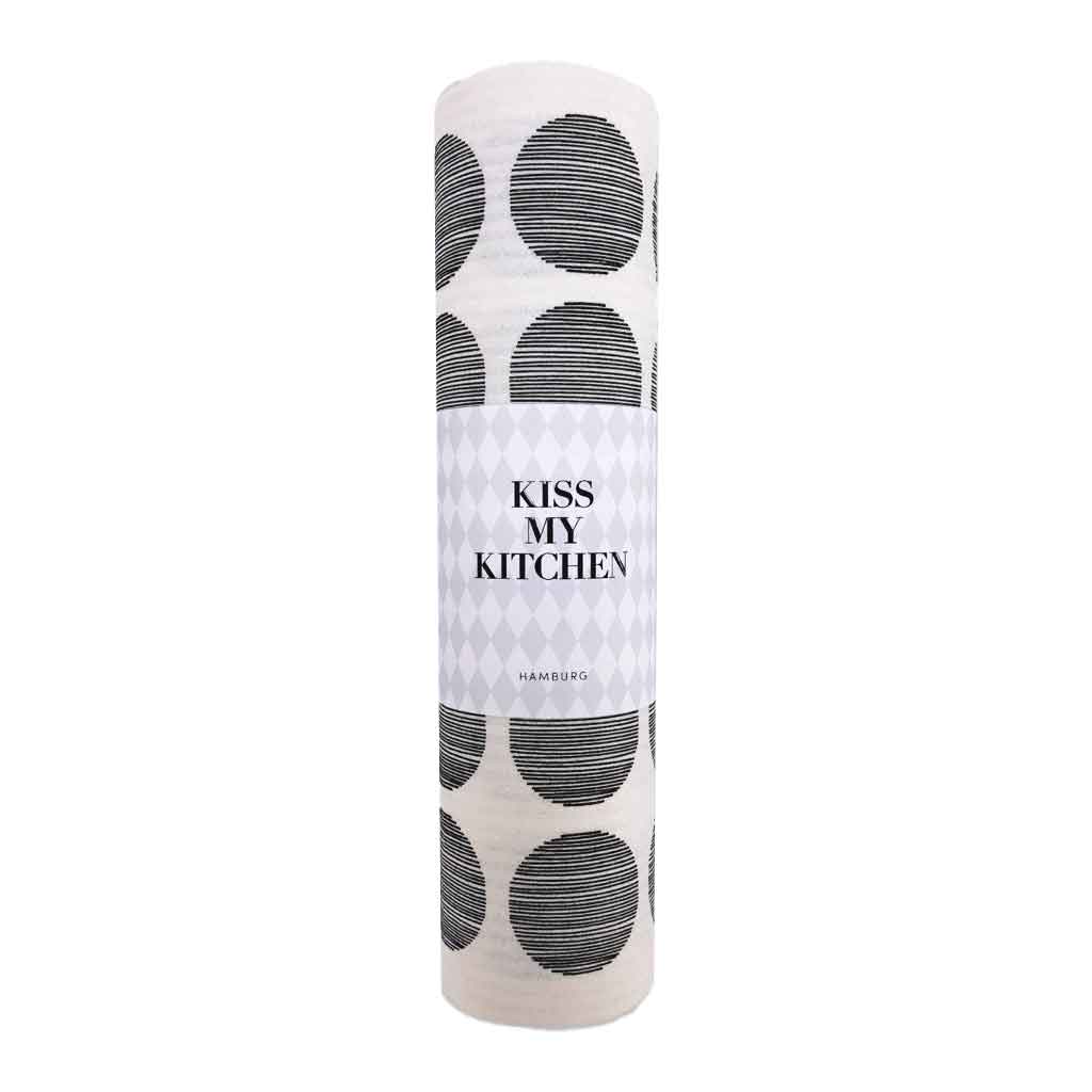 joyne.com | Schwammtuchrolle Dots white black von Kiss my Kitchen