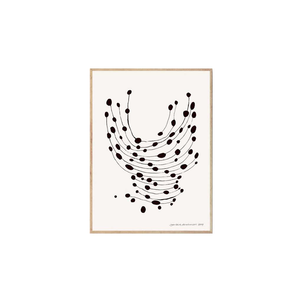 joyne.com | Gerahmter Kunstdruck "Dancing Dots" - Leise Dich Abrahamsen | zwei Grössen von The Poster Club
