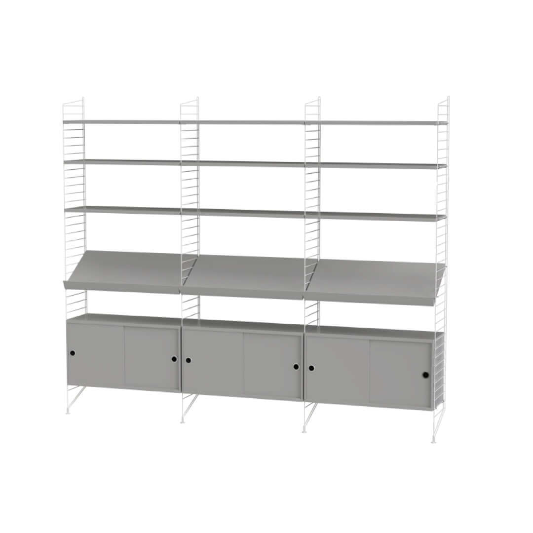 joyne.com | STRING Wohnzimmer | Regal mit Schränken von STRING® FURNITURE